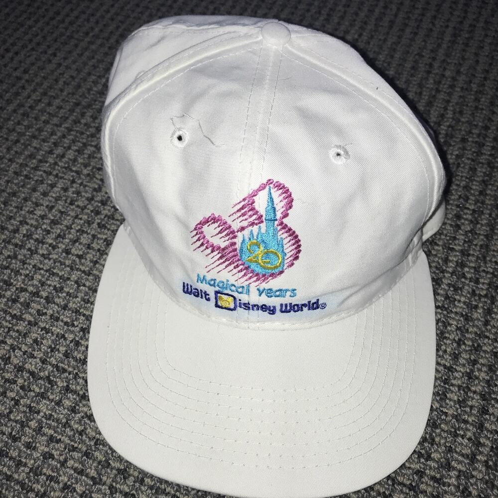 Walt Disney World 20th Anniversary Magical Years Hat Cap SnapBack White